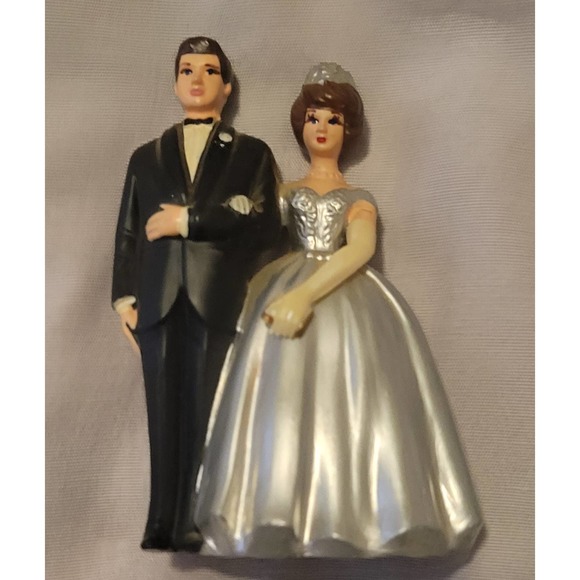 1950s Wilton Silver 25th Anniversary Cake Topper - Picture 4 of 4